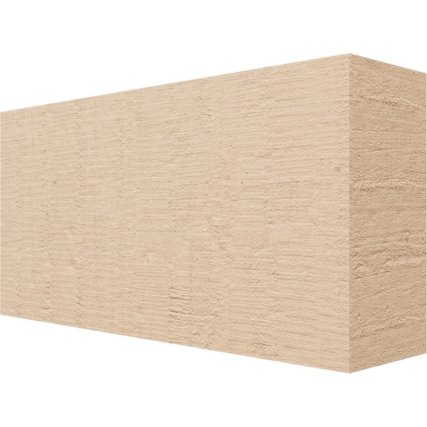 Ekena Millwork 4in. W x 8in. H x 16in. L Block Woodgrain TimberThane Rafter Tail, Primed Tan RFTUR04X08X16BLKRCPR - main